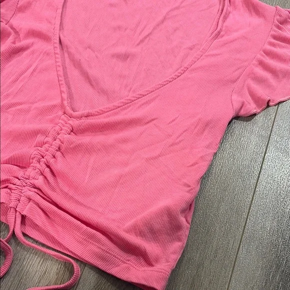 Pink Ruched Women's Top - Picture 3 of 3